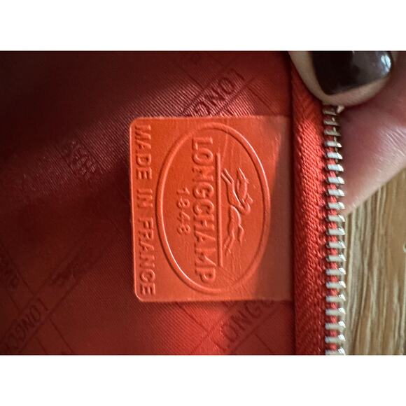 Longchamp France Le Foulonné Pilot burnt orange Leather Ipad Case - Picture 5 of 8